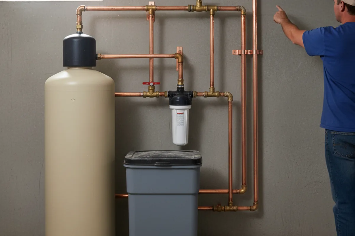 Whole-house water treatment system installed in La Fayette